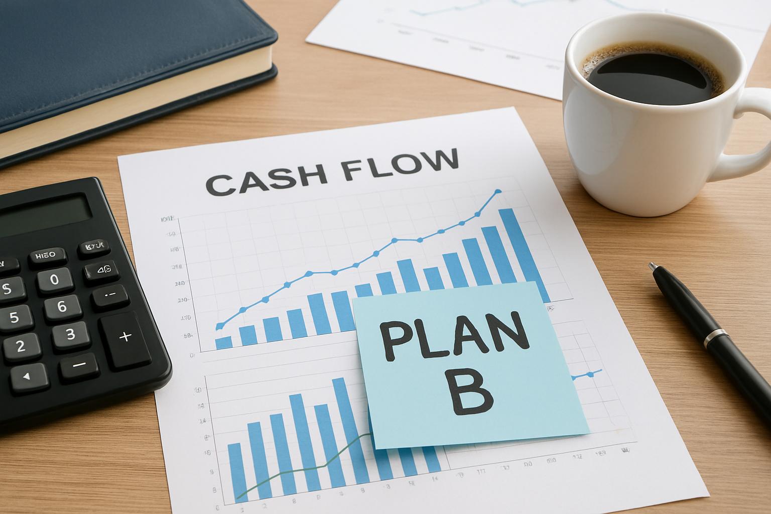 Jak przygotować firmę na okres spowolnienia gospodarczego?. 2. Finanse i płynność: plan B dla cash flow